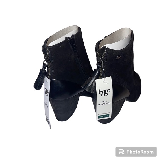 New Paul Green Jade Bootie Black Hydro Tim Water Resistant Women’s Size 7.5 - Picture 7 of 9